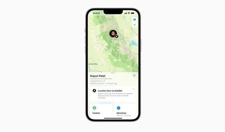 施甸苹果14维修分享iPhone14系列中 FindMy功能通过卫星分享位置方法教程 